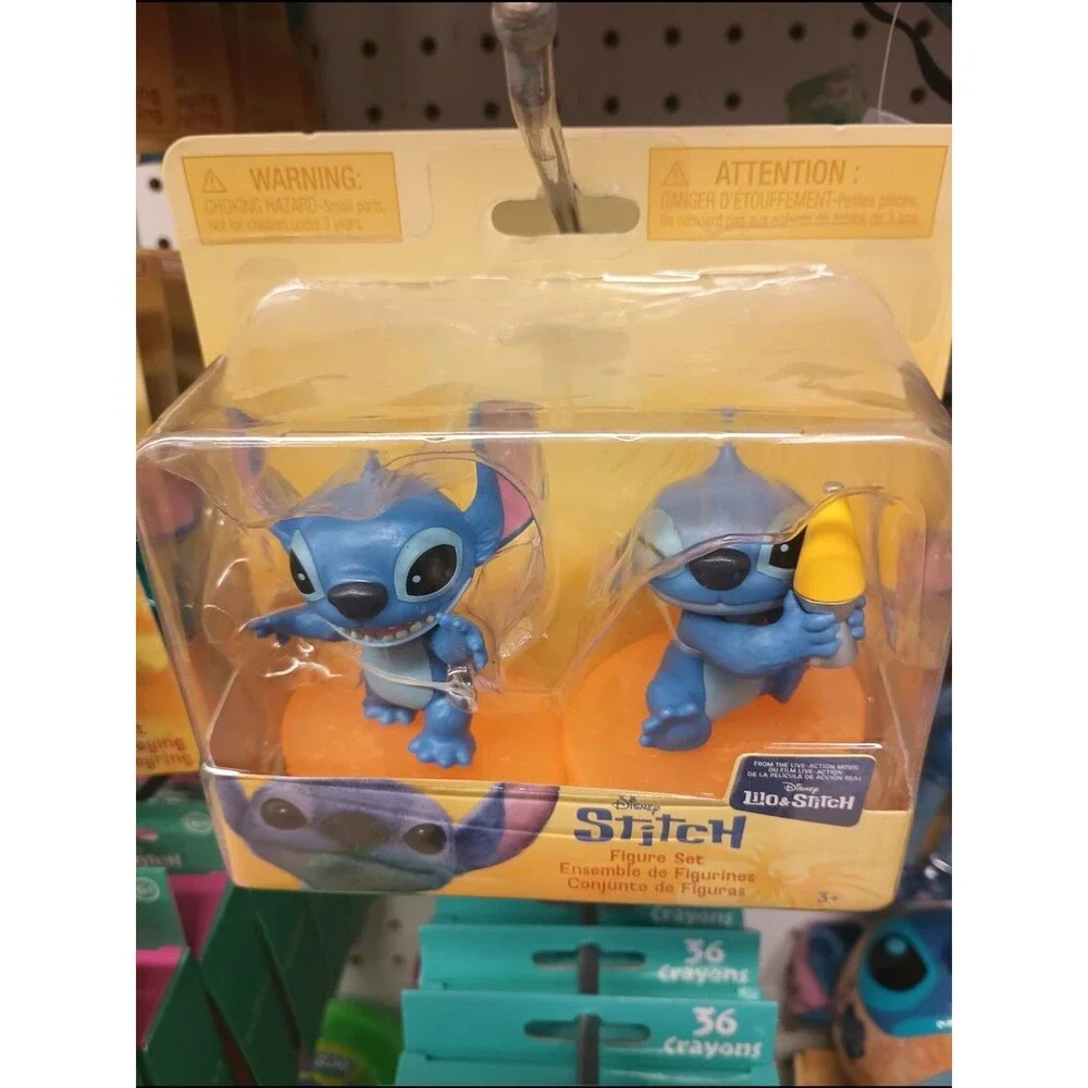 Disney Blue Stitch Collectible Figure Duo